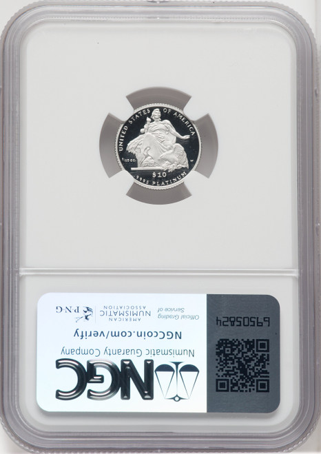 2004-W $10 Platinum American Eagle NGC PF70 Castle Signed