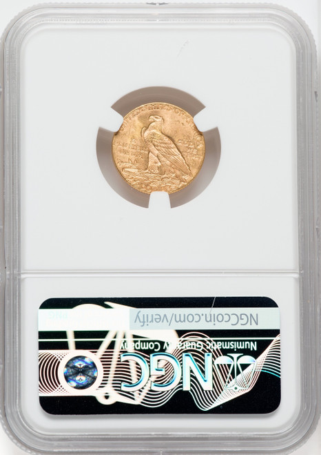 1926 $2.50 Green Label Indian Quarter Eagle NGC MS65