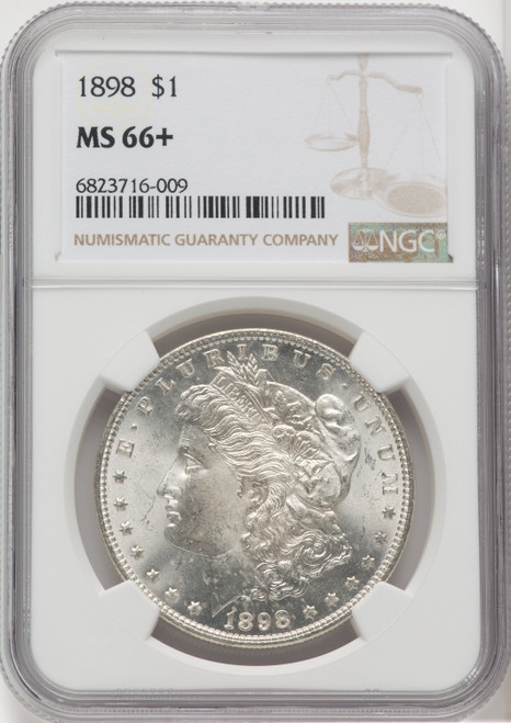 1898 $1 Morgan Dollar NGC MS66+