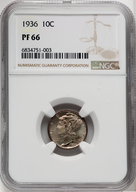 1936 10C Proof Mercury Dime NGC PR66 1936 10C Proof Mercury Dime NGC PR66