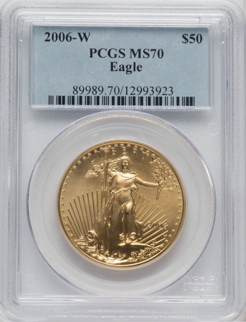 2006-W $50 One-Ounce Gold Eagle PCGS MS70