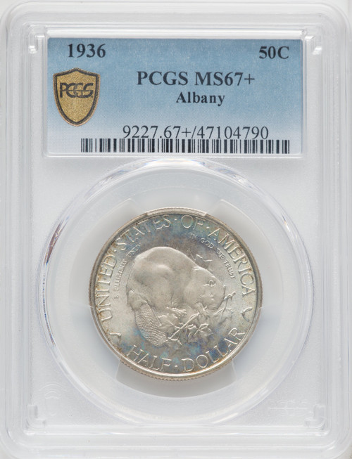 1936 50C Albany Commemorative Silver PCGS MS67+