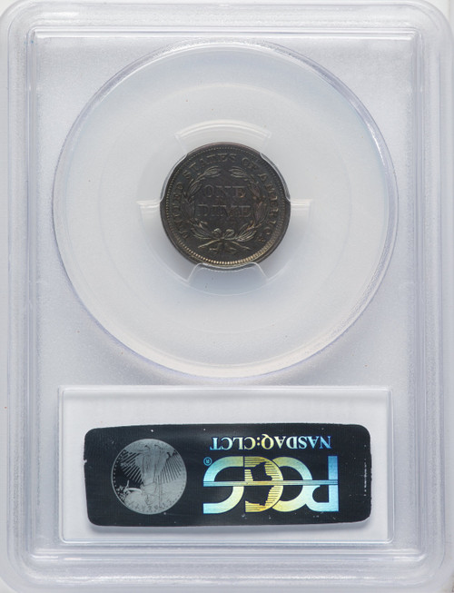 1858 10C Seated Dime PCGS MS63