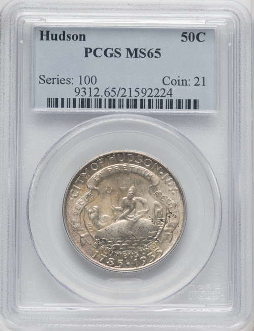 1935 50C Hudson Commemorative Silver PCGS MS65