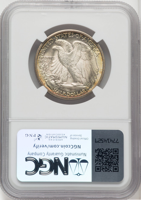 1941-S 50C Walking Liberty Half Dollar NGC MS66+