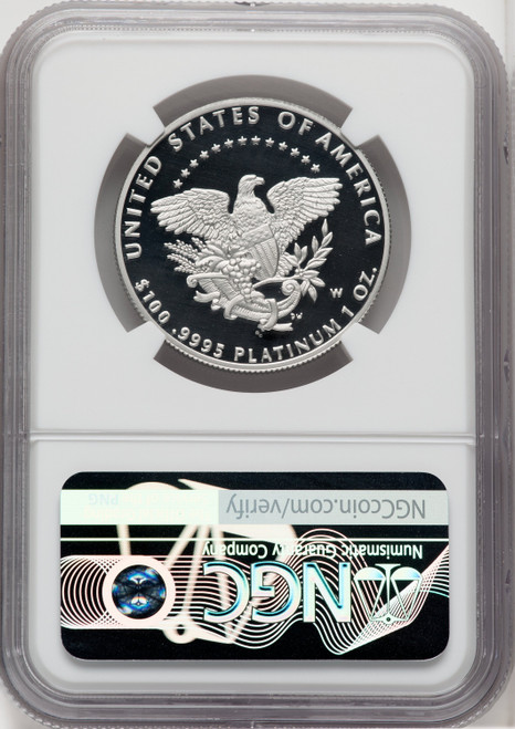 2005-W $100 One-Ounce Platinum Eagle Statue of Liberty Brown Label NGC PF70