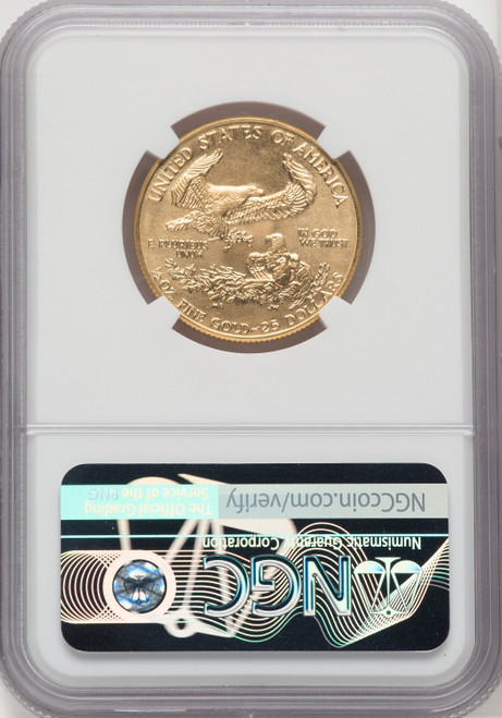 1987 $25 Half-Ounce Gold Eagle Brown Label NGC MS70