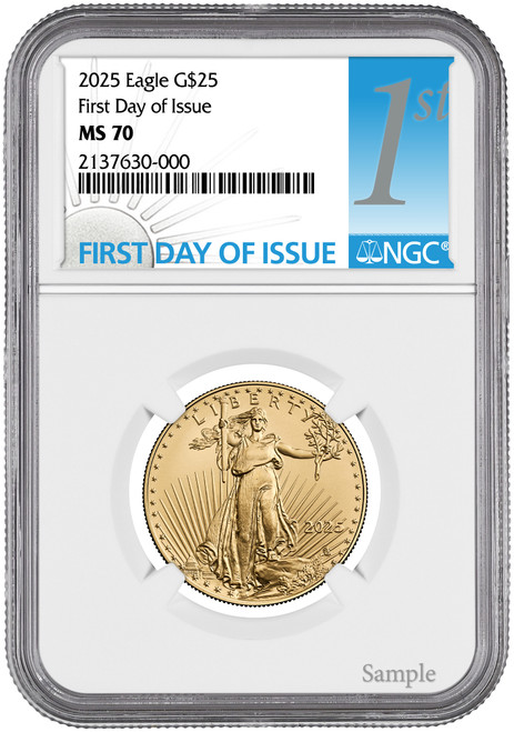 2025 1/4 oz American Gold Eagle NGC MS70 | LCR Coin | LCR Coin