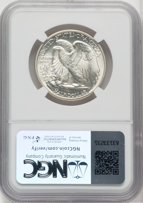 1943 50C Walking Liberty Half Dollar NGC MS67