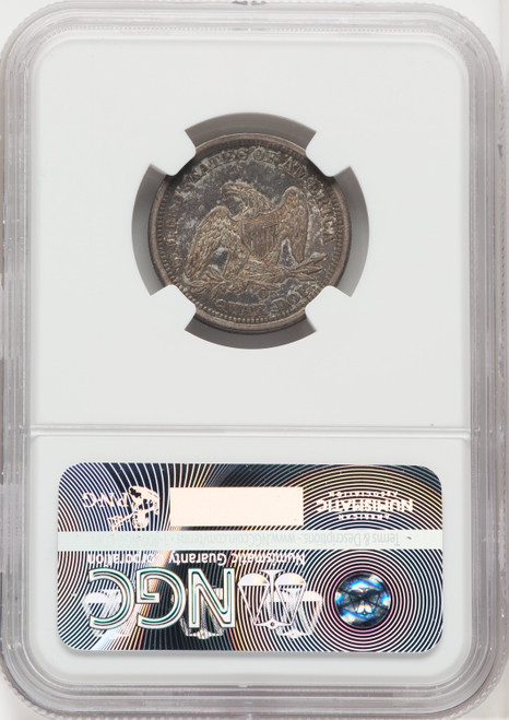 1843-O 25C Large O FS-501 Seated Quarter NGC AU55