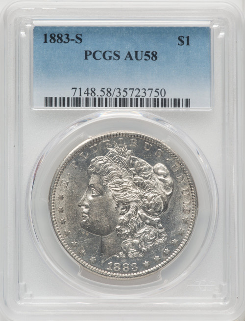 1883-S $1 Morgan Dollar PCGS AU58