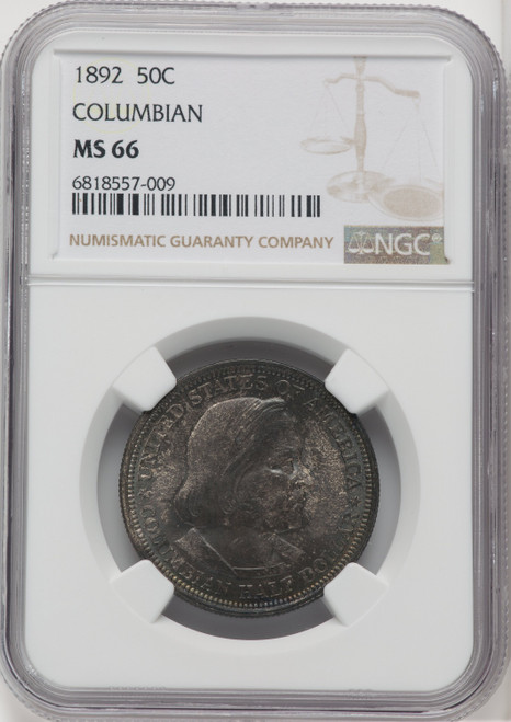 1892 50C COLUMBIAN Commemorative Silver NGC MS66