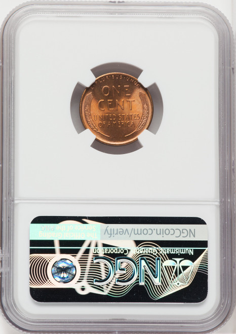 1945-S 1C RD Lincoln Cent NGC MS68