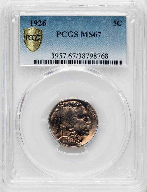 1926 5C Buffalo Nickel PCGS MS67