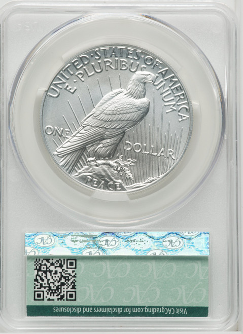 2023 $1 Peace First Day of Issue First Day Of Delivery Modern Commemoratives CACG MS70