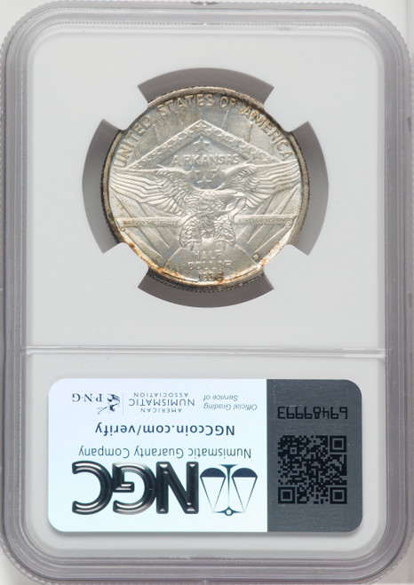 1938-D 50C Arkansas Commemorative Silver NGC MS67