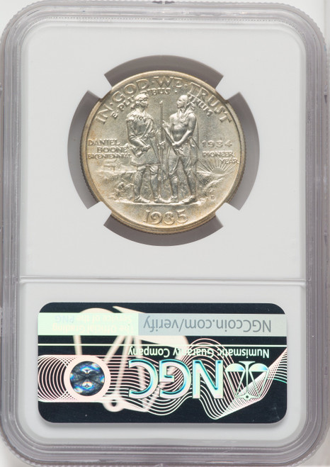 1935/34-D 50C Boone Commemorative Silver NGC MS67+