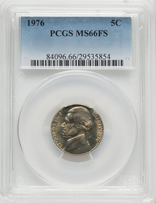 1976 5C FS Jefferson Nickel PCGS MS66