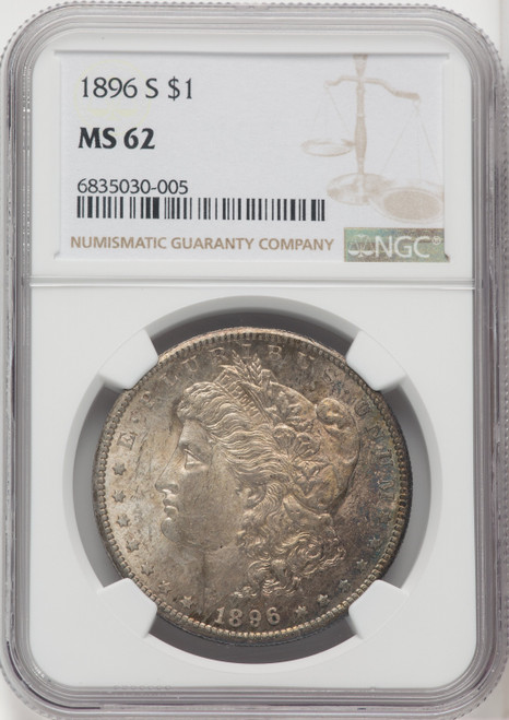 1896-S $1 Morgan Dollar NGC MS62