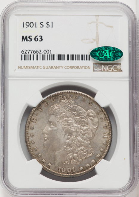 1901-S $1 CAC Morgan Dollar NGC MS63