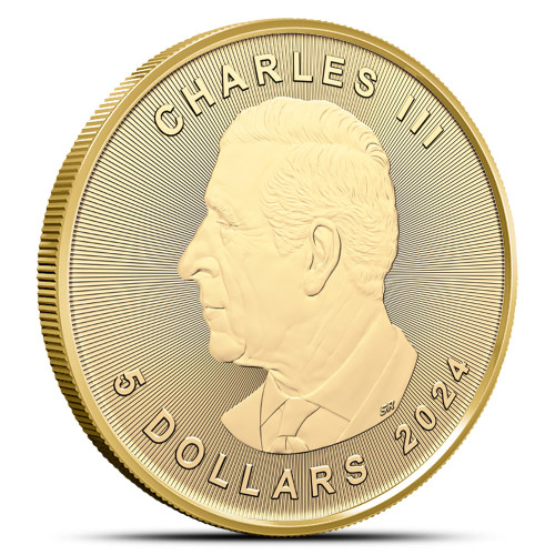 2024 1/10 oz Canadian Gold Maple Leaf Coin BU