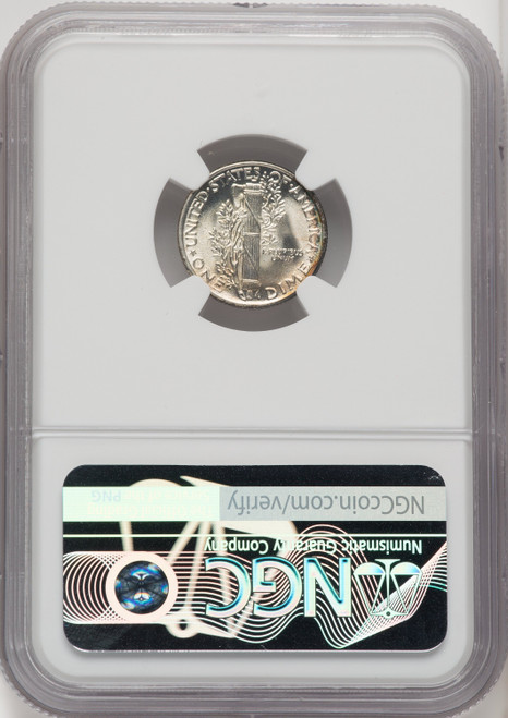 1944 10C FB Mercury Dime NGC MS68