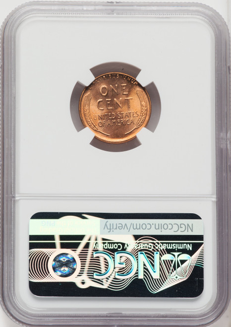 1958 1C RD Lincoln Cent NGC MS67+