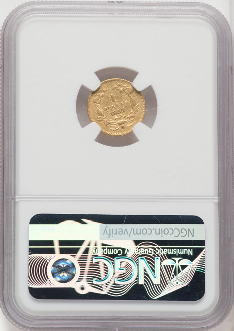 1858-S G$1 Gold Dollar NGC XF45