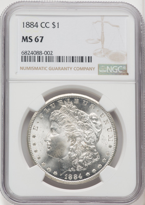 1884-CC Morgan Silver Dollar NGC MS67