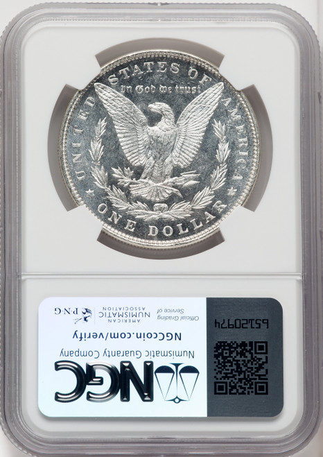 1887 $1 DM Morgan Dollar NGC MS66