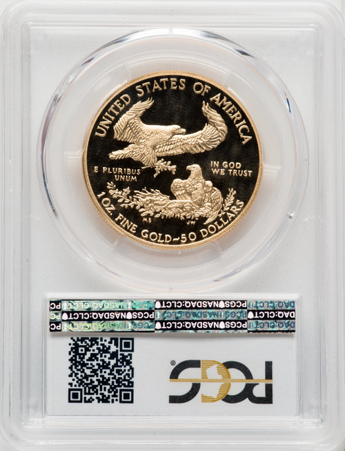 2014-W $50 One-Ounce Gold Eagle Blue Gradient PCGS PR70