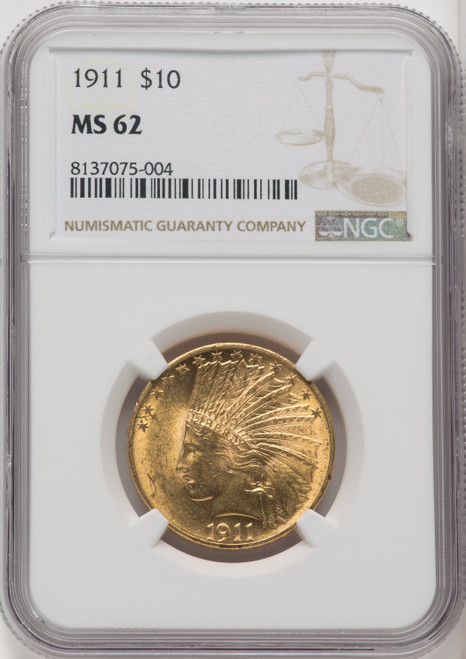 1911 $10 Indian Eagle NGC MS62