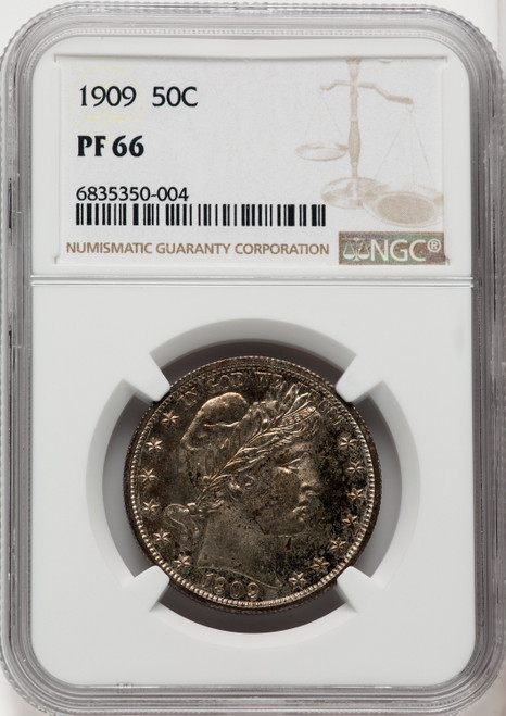 1909 50C Proof Barber Half Dollar NGC PR66