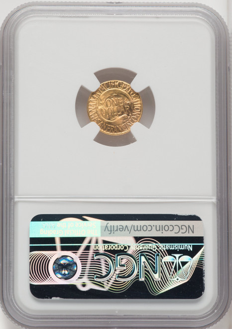 1915-S G$1 PAN-PAC Gold Dollar CAC Commemorative Gold NGC MS66+