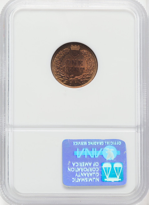 1885 1C RD Indian Cent NGC MS64