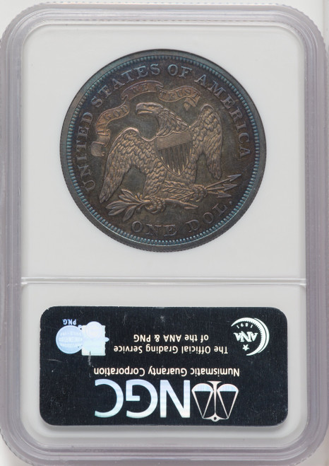 1863 $1 Judd-345 CA Patterns NGC MS66