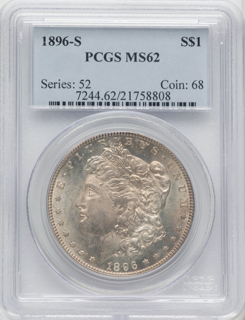 1896-S $1 Morgan Dollar PCGS MS62