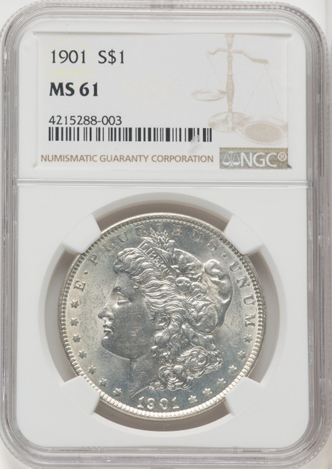 1901 $1 Morgan Dollar NGC MS61