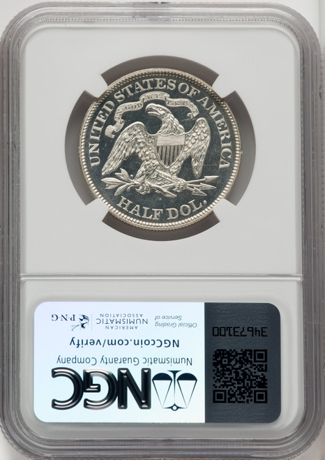 1881 50C CA Proof Seated Half Dollar NGC PR67