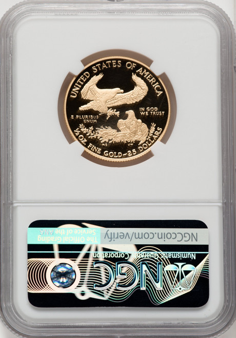 2018-W G$25 Half Ounce Gold Eagle First Day of Issue NGC PF70