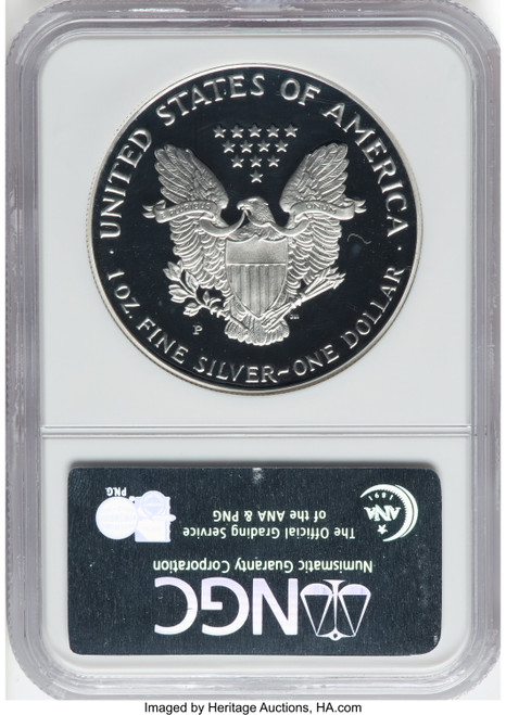1993-P S$1 Silver Eagle NGC PF70