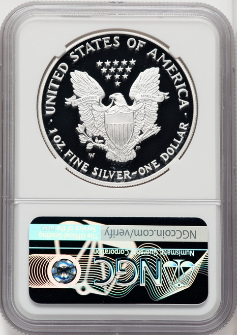 2007-W S$1 Silver Eagle First Strike Mike Castle NGC PF70