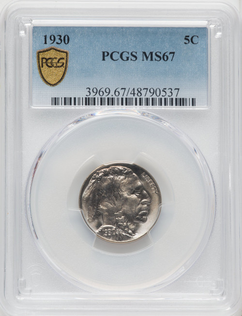 1930 5C Buffalo Nickel PCGS MS67