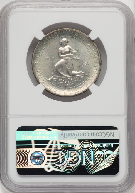 1936 50C Cincinnati Commemorative Silver NGC MS66