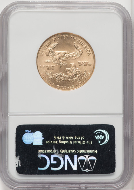 2004 $25 Half-Ounce Gold Eagle Brown Label NGC MS70