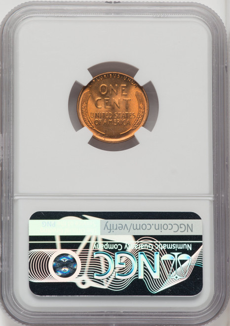 1951 1C RD Lincoln Cent NGC MS67