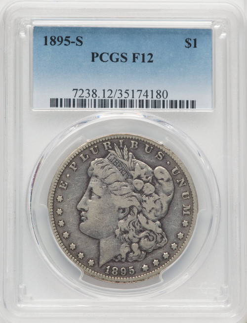 1895-S $1 Morgan Dollar PCGS F12