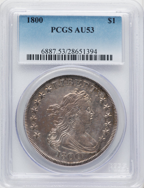 1800 S$1 Early Dollar PCGS AU53