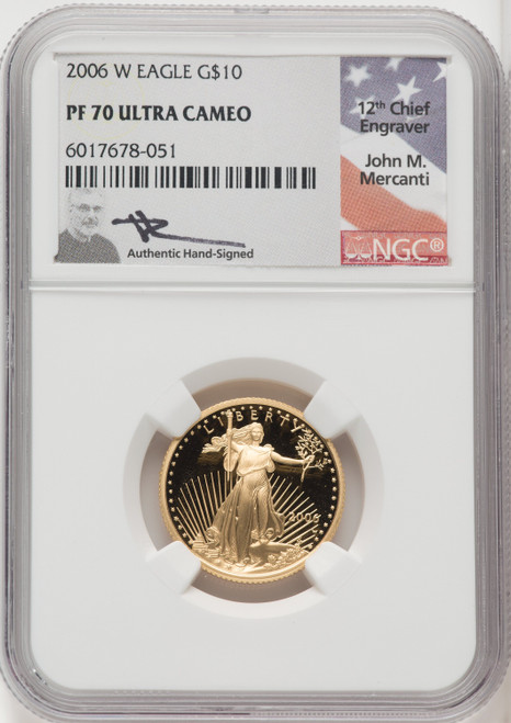 2006-W $10 Quarter-Ounce Gold Eagle NGC PF70