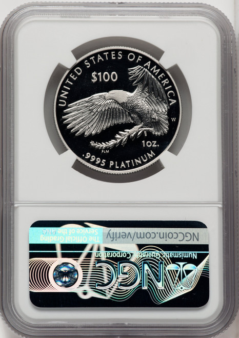 2018-W $100 One Ounce Platinum Eagle Life Mike Castle NGC PF70